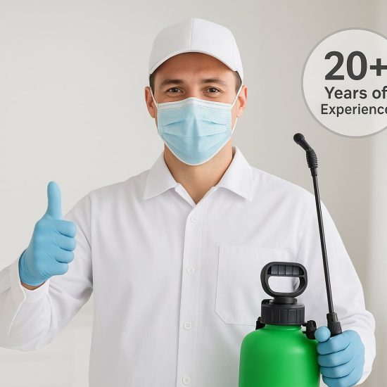 Experienced Pest Control Specialist at Work